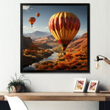 Expressionist Balloon Journey - Hot Air Balloon Canvas Wall Art