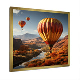 Expressionist Balloon Journey - Hot Air Balloon Canvas Wall Art