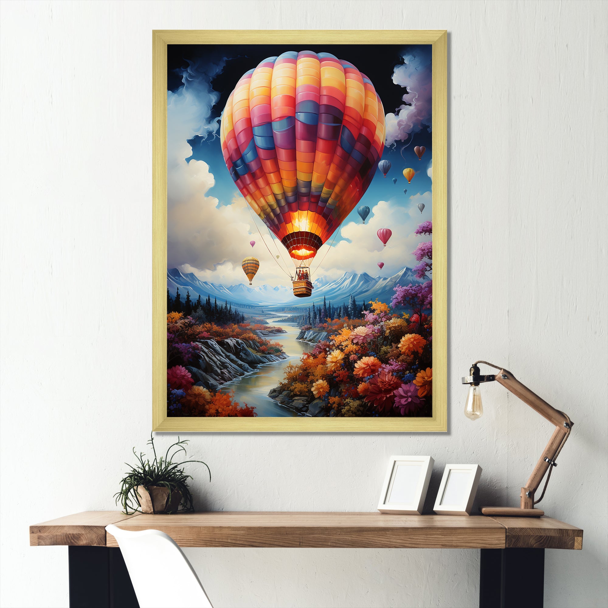 Fantasy Balloon Odyssey - Hot Air Balloon Canvas Wall Art