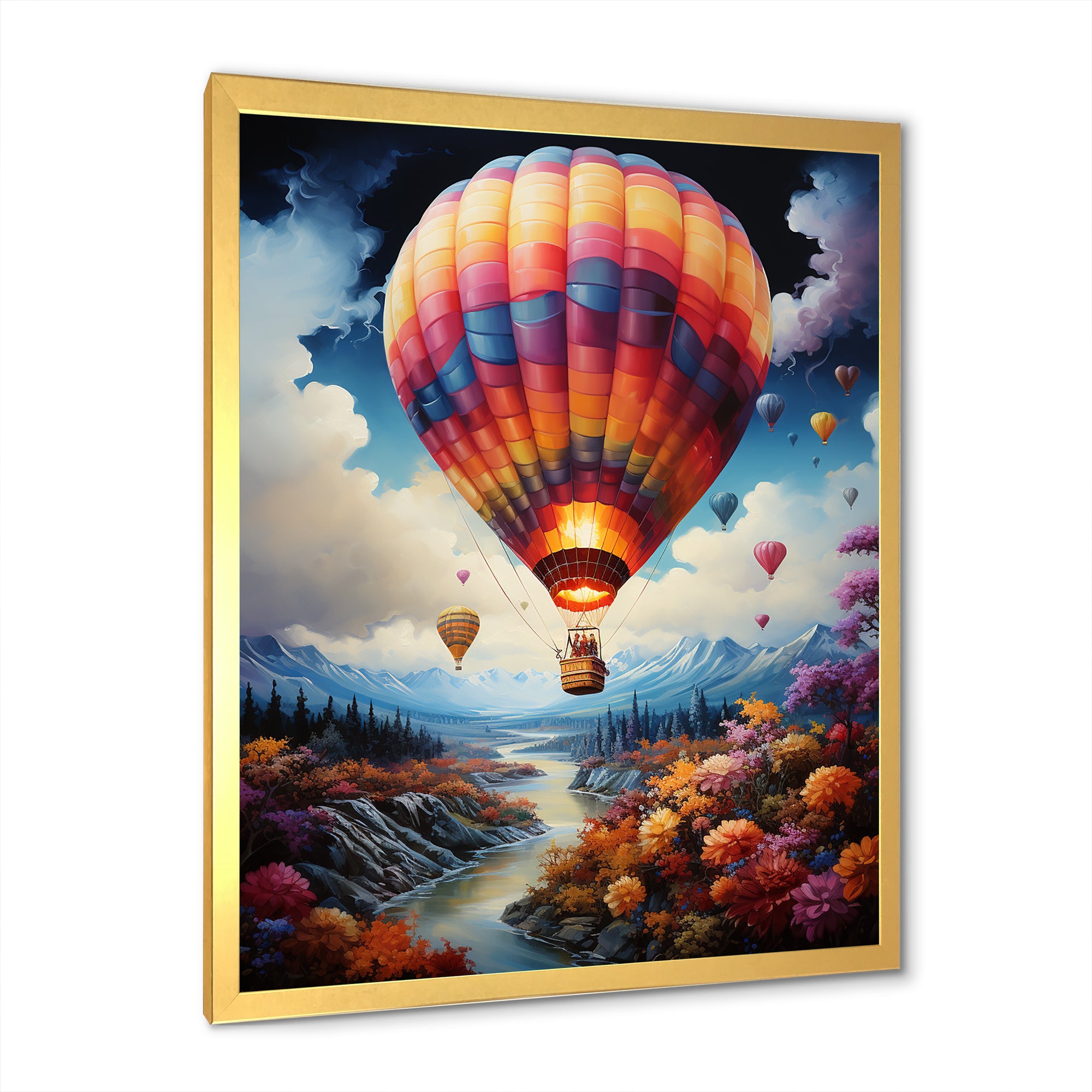 Fantasy Balloon Odyssey - Hot Air Balloon Canvas Wall Art