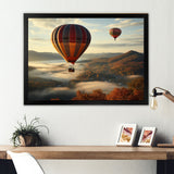 Autumn Hot Air Balloon Charm - Hot Air Balloon Canvas Wall Art