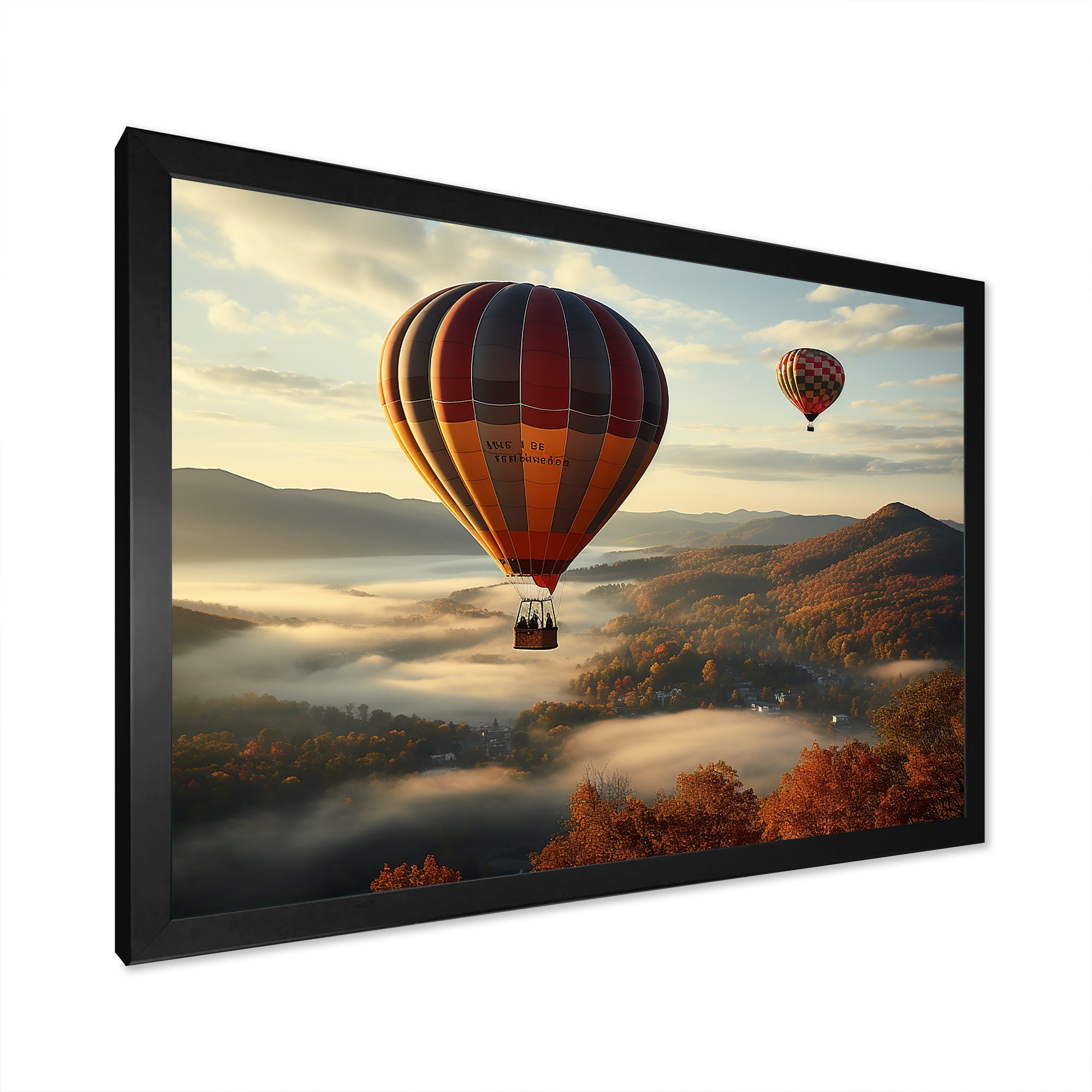 Autumn Hot Air Balloon Charm - Hot Air Balloon Canvas Wall Art
