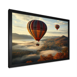 Autumn Hot Air Balloon Charm - Hot Air Balloon Canvas Wall Art
