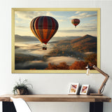 Autumn Hot Air Balloon Charm - Hot Air Balloon Canvas Wall Art