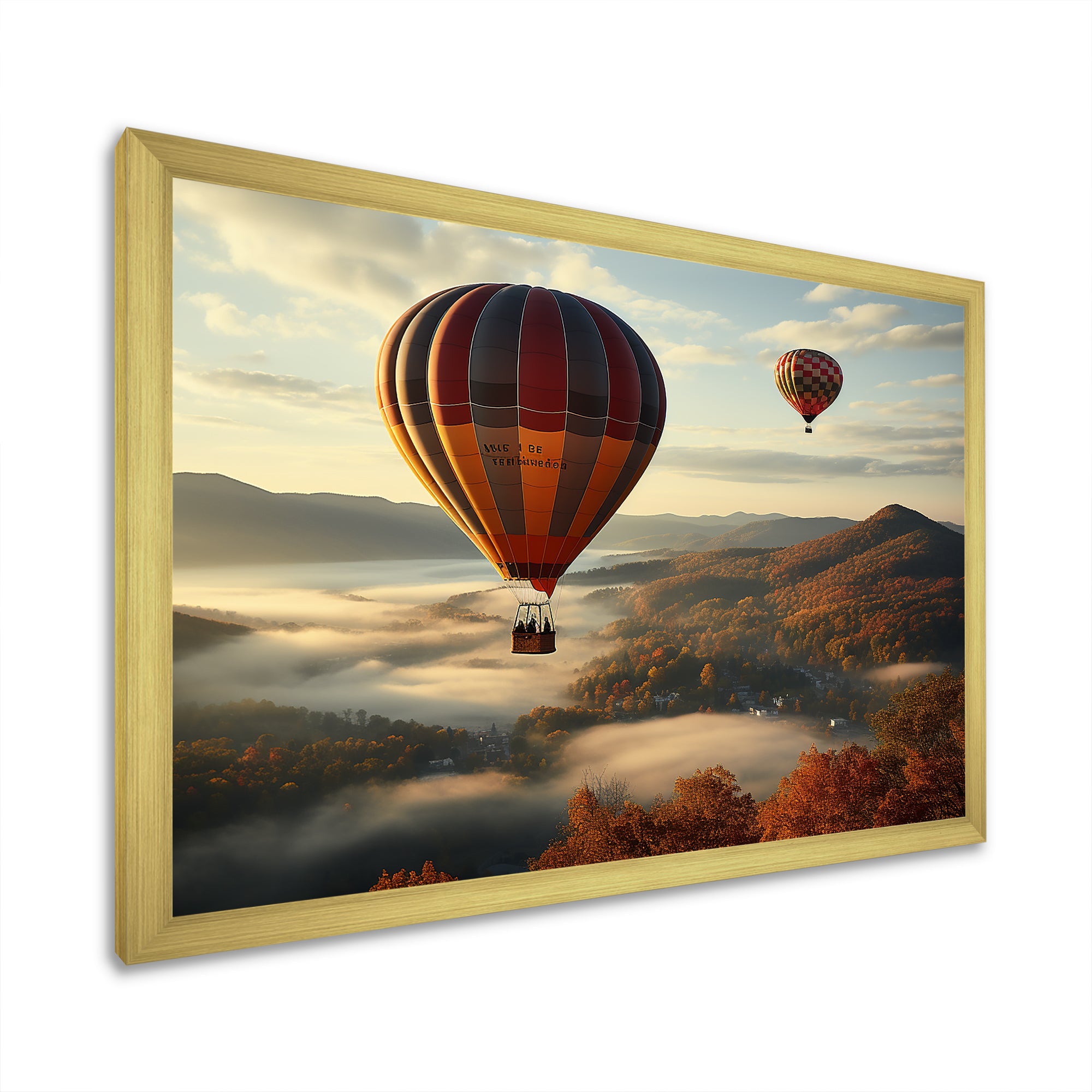Autumn Hot Air Balloon Charm - Hot Air Balloon Canvas Wall Art