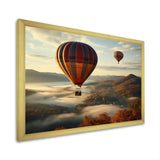 Autumn Hot Air Balloon Charm - Hot Air Balloon Canvas Wall Art