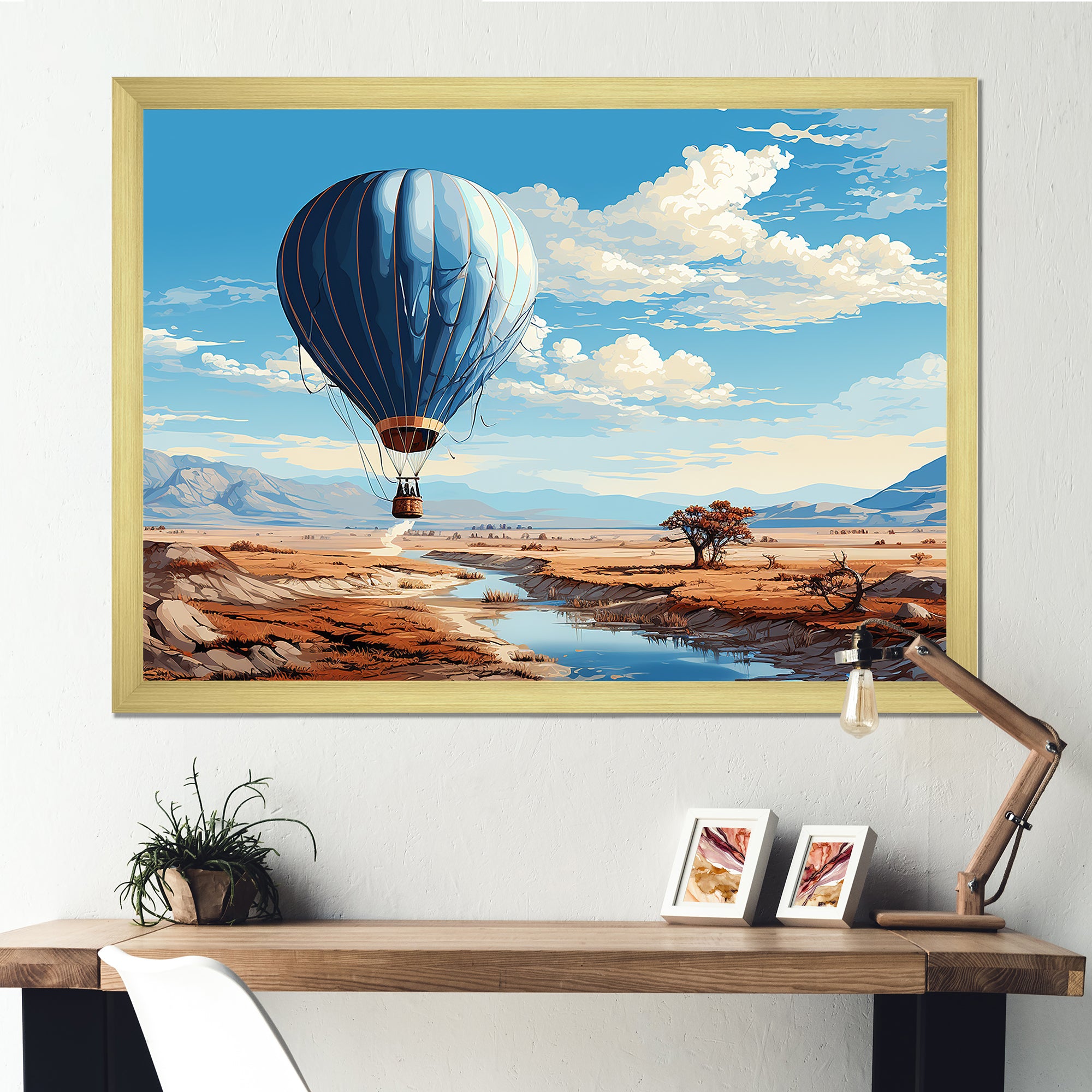 Hot Air Balloon Adventure Dessert - Hot Air Balloon Canvas Wall Art