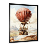 Dessert Journey Hot Air Balloon - Hot Air Balloon Canvas Wall Art