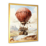 Dessert Journey Hot Air Balloon - Hot Air Balloon Canvas Wall Art