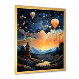 High Flying Fantasy Hot Air Balloon Adventure - Hot Air Balloon Canvas Wall Art