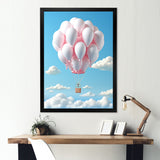 Sky high Balloon Whimsy - Hot Air Balloon Canvas Wall Art