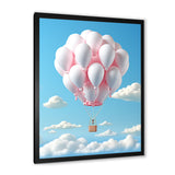 Sky high Balloon Whimsy - Hot Air Balloon Canvas Wall Art