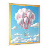 Sky high Balloon Whimsy - Hot Air Balloon Canvas Wall Art