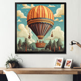 Floating Dreamscape Hot Air Balloon - Hot Air Balloon Canvas Wall Art