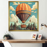 Floating Dreamscape Hot Air Balloon - Hot Air Balloon Canvas Wall Art