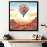 Floating Dessert Dreamscape Hot Air Balloon - Hot Air Balloon Canvas Wall Art