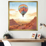 Floating Dessert Dreamscape Hot Air Balloon - Hot Air Balloon Canvas Wall Art