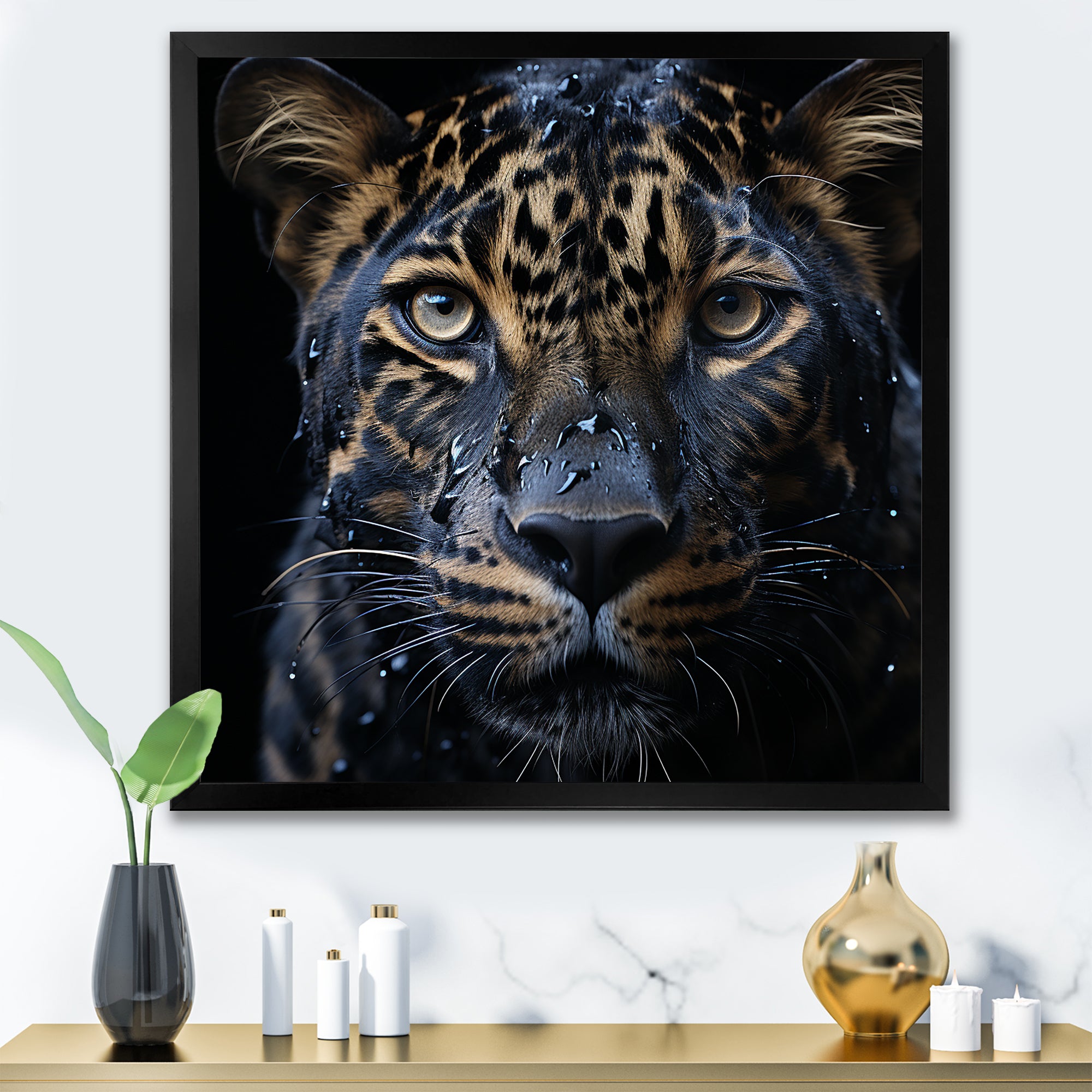 Leopard Nighttime Ruler - Leopard Wall Decor