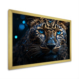 Leopard Nocturnal Sovereign Nighttime Blues - Leopard Wall Decor
