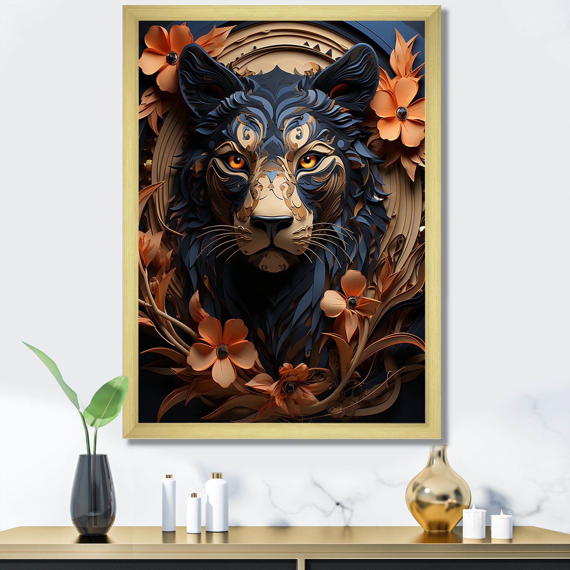 Obsidian Stealth Leopard - Leopard Wall Art Prints