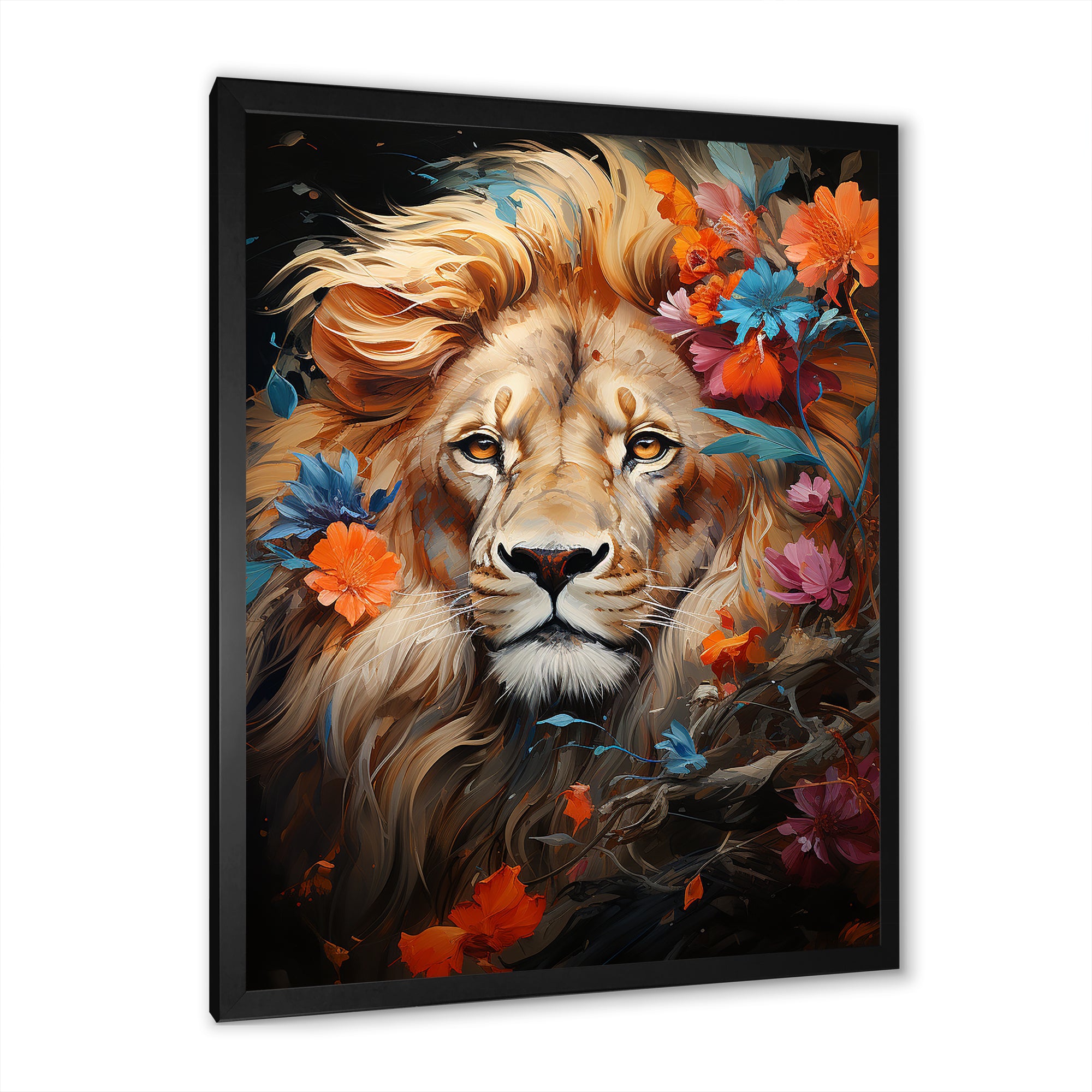 Eternal Majesty Lion Timeless Gaze - Lion Wall Decor