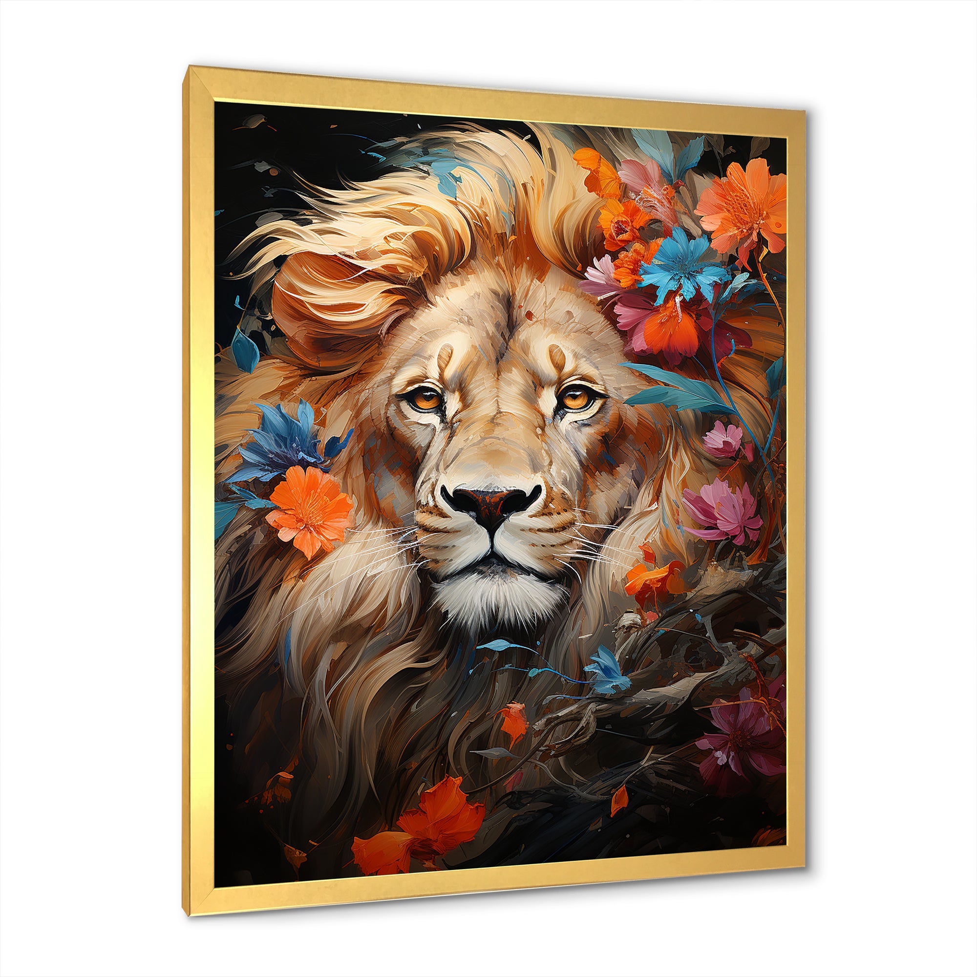 Eternal Majesty Lion Timeless Gaze - Lion Wall Decor