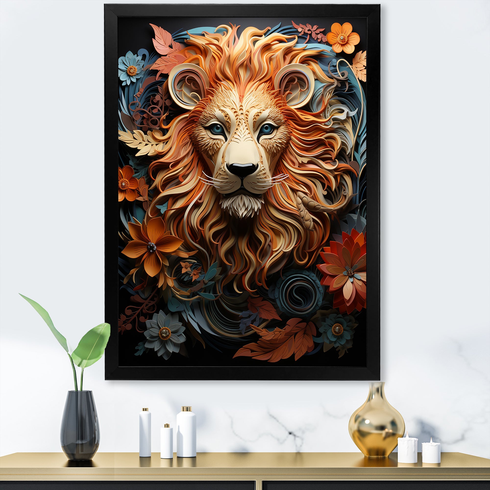 Lions Realm Dominant Presence - Lion Wall Decor