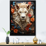 Lions Realm Dominant Blooming Presence - Lion Wall Art Prints