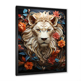 Lions Realm Dominant Blooming Presence - Lion Wall Art Prints