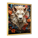 Lions Realm Dominant Blooming Presence - Lion Wall Art Prints