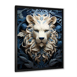 Lions Monochrome Guardian - Lion Canvas Wall Art