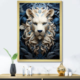 Lions Monochrome Guardian - Lion Canvas Wall Art
