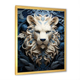 Lions Monochrome Guardian - Lion Canvas Wall Art