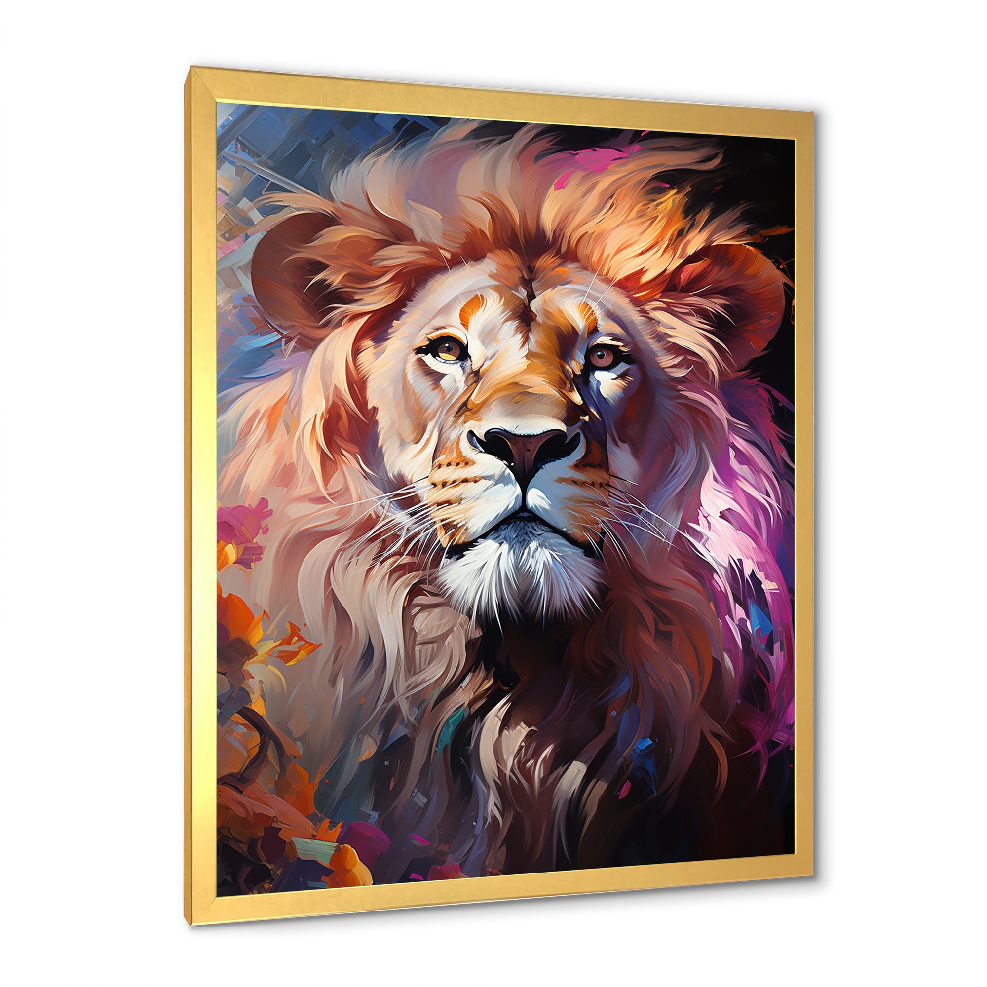 Lion Sun Kissed Mane Sovereign - Lion Wall Decor