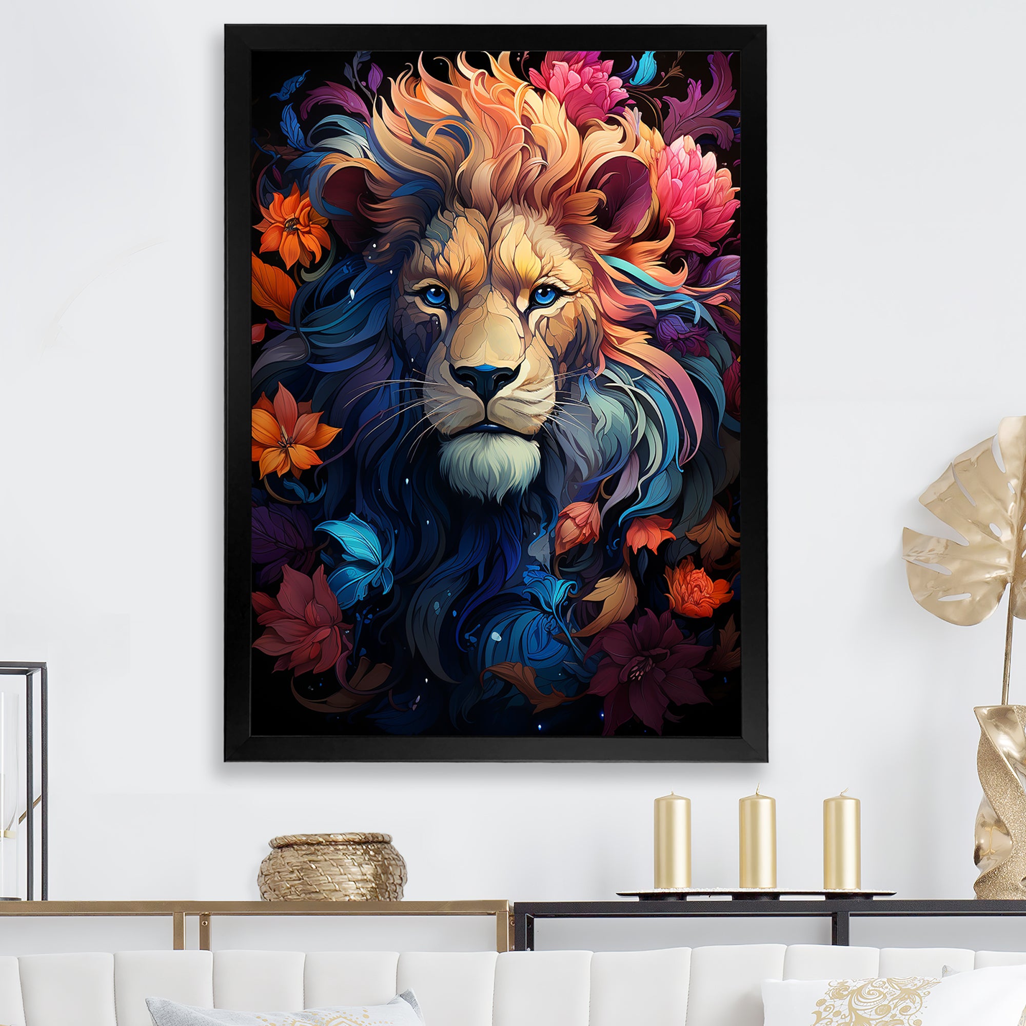 Lions Twilight Monarch - Lion Wall Art Prints