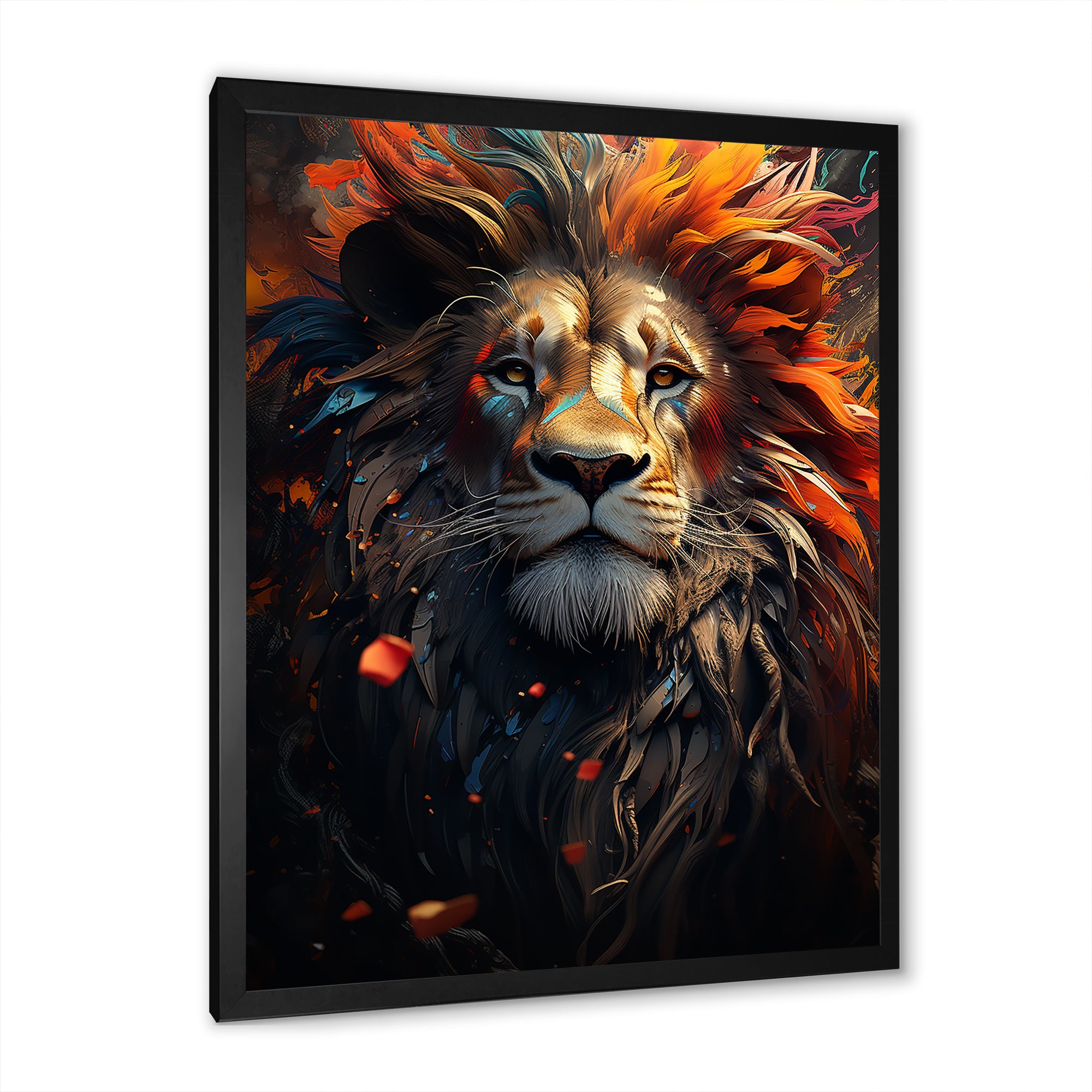 Lion Wild Essence - Lion Canvas Wall Art