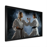 Women Martial Arts Fight Training Studio - Martial Arts Canvas Wall Art