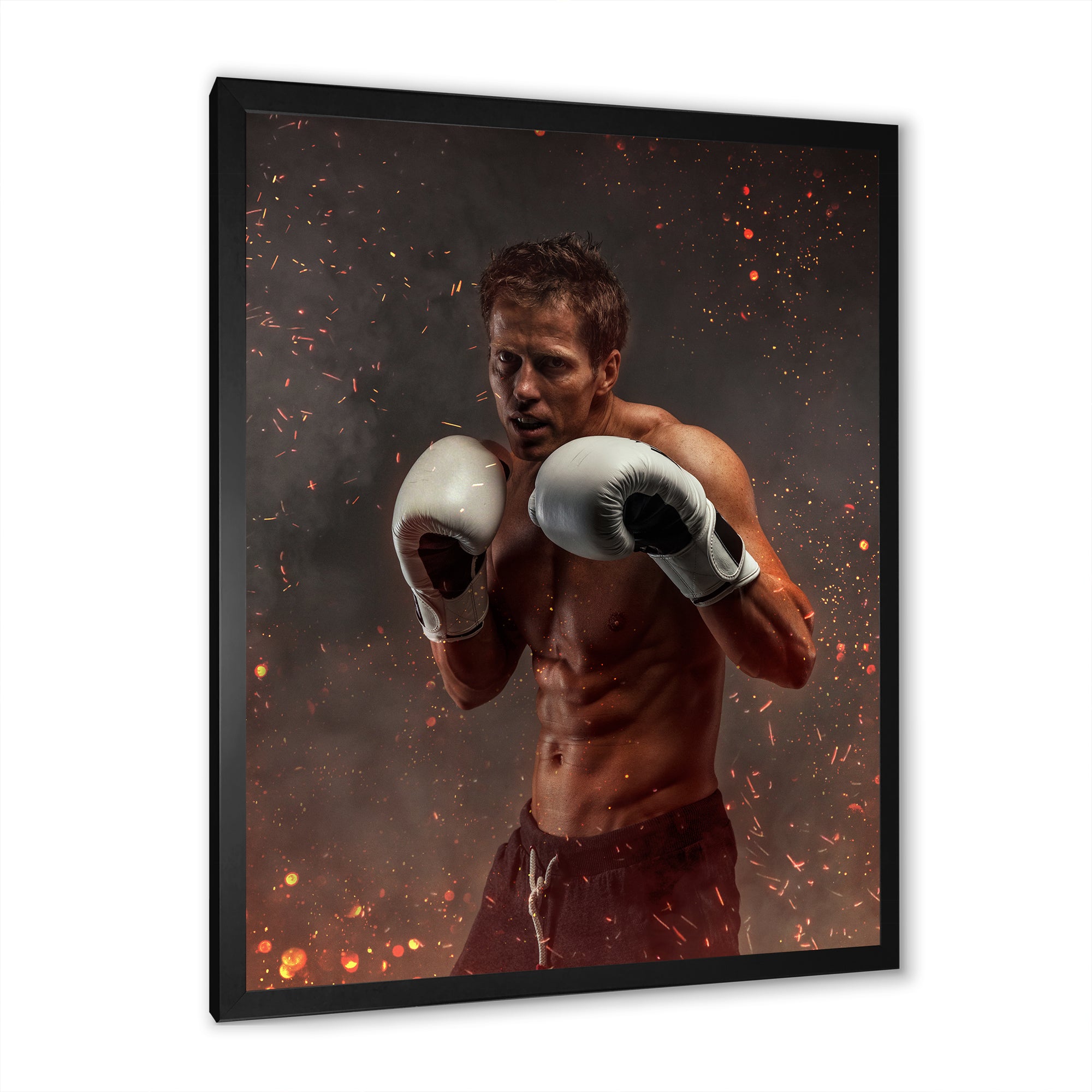 Portrait Martial Arts Fighter - Martial Arts Canvas Wall Art