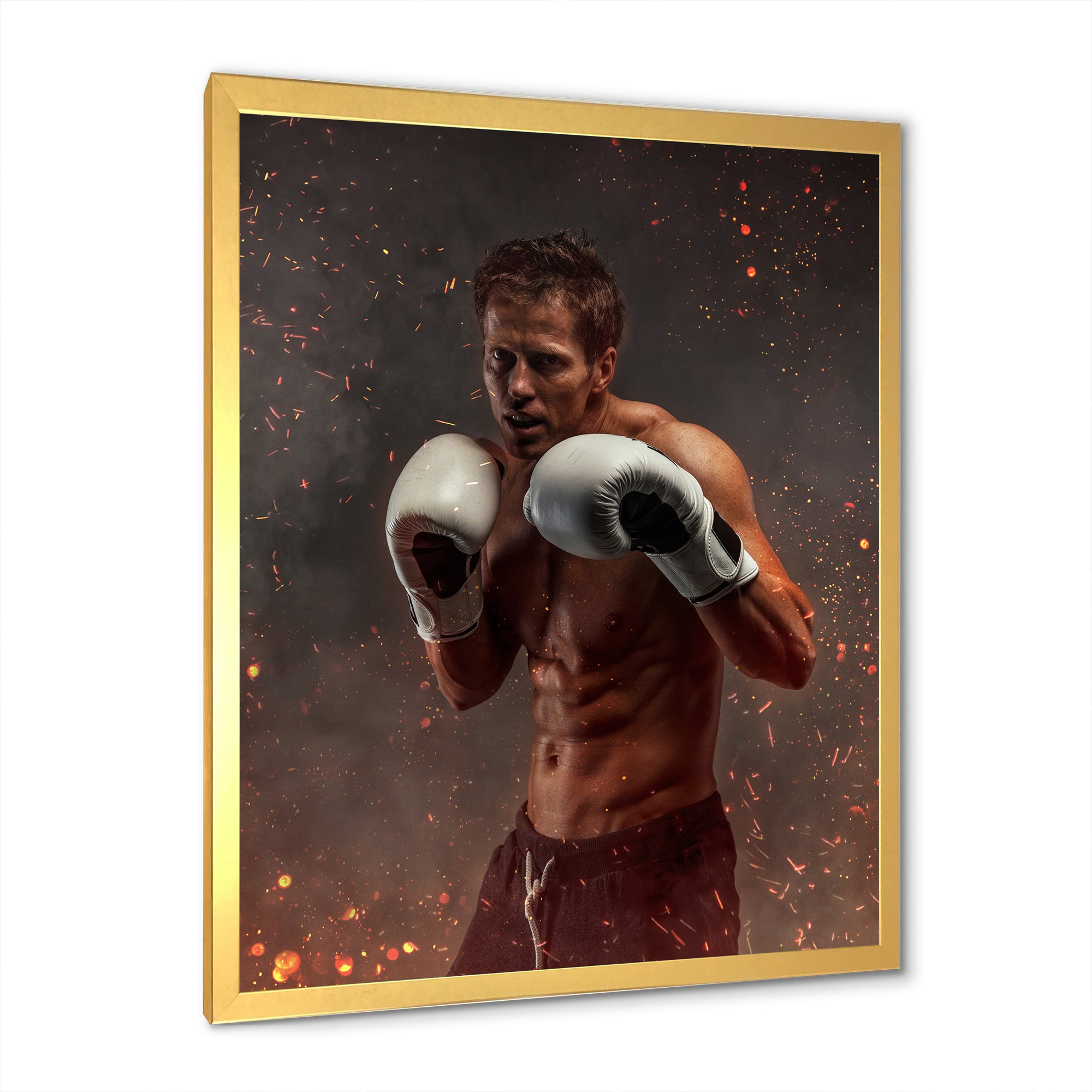 Portrait Martial Arts Fighter - Martial Arts Canvas Wall Art