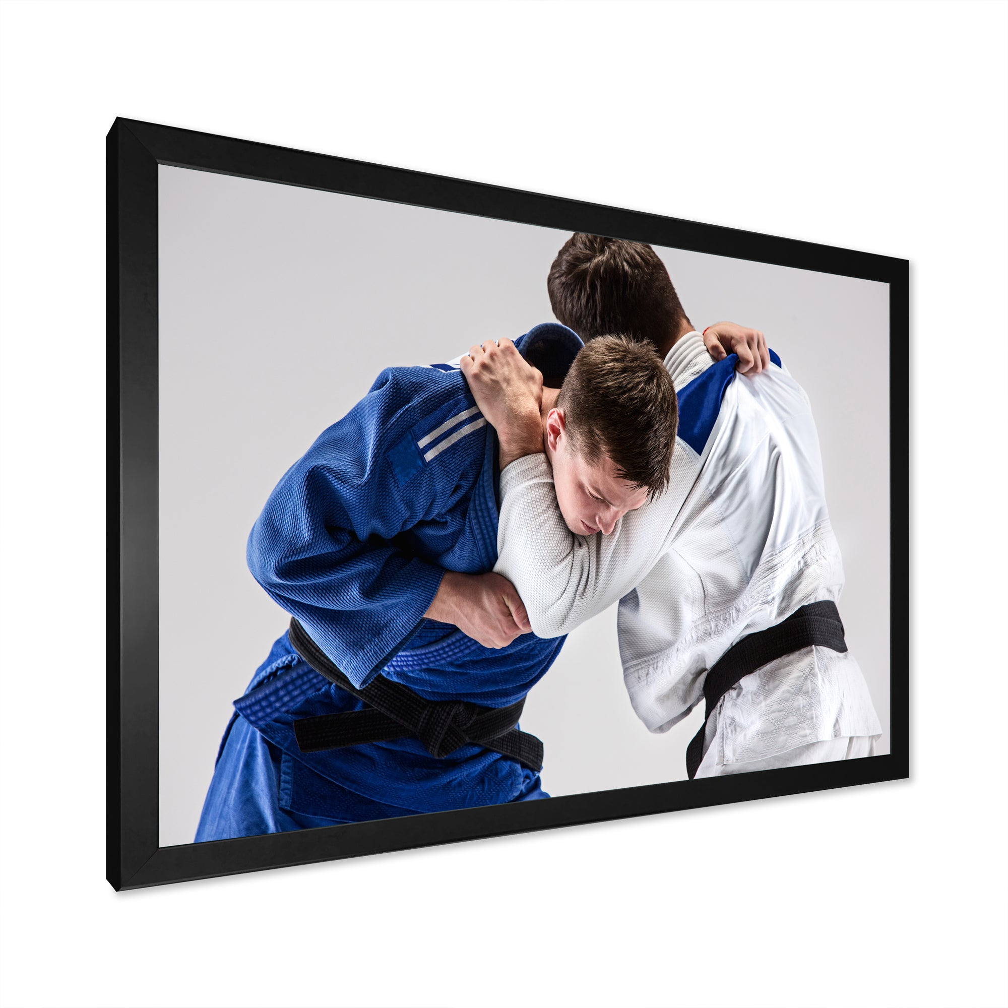 Fighting Judokas Martial Arts - Martial Arts Canvas Wall Art