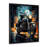 Classic Lavish Motor Bike - Motorcycle Canvas Wall Art