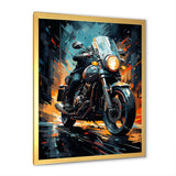 Classic Lavish Motor Bike - Motorcycle Canvas Wall Art