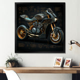Classic Lavish Motorcycle - Motorcycle Canvas Wall Art