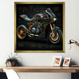 Classic Lavish Motorcycle - Motorcycle Canvas Wall Art