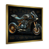 Classic Lavish Motorcycle - Motorcycle Canvas Wall Art
