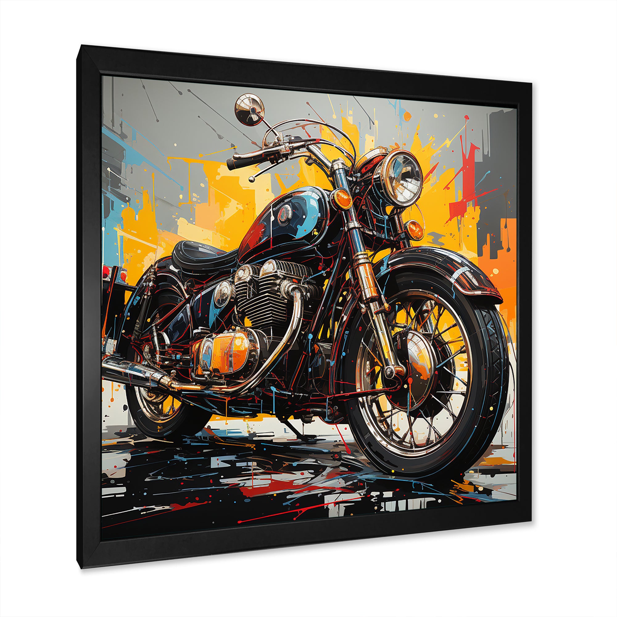 Motorcycle Dreams On The Road - Motorcycle Canvas Wall Art