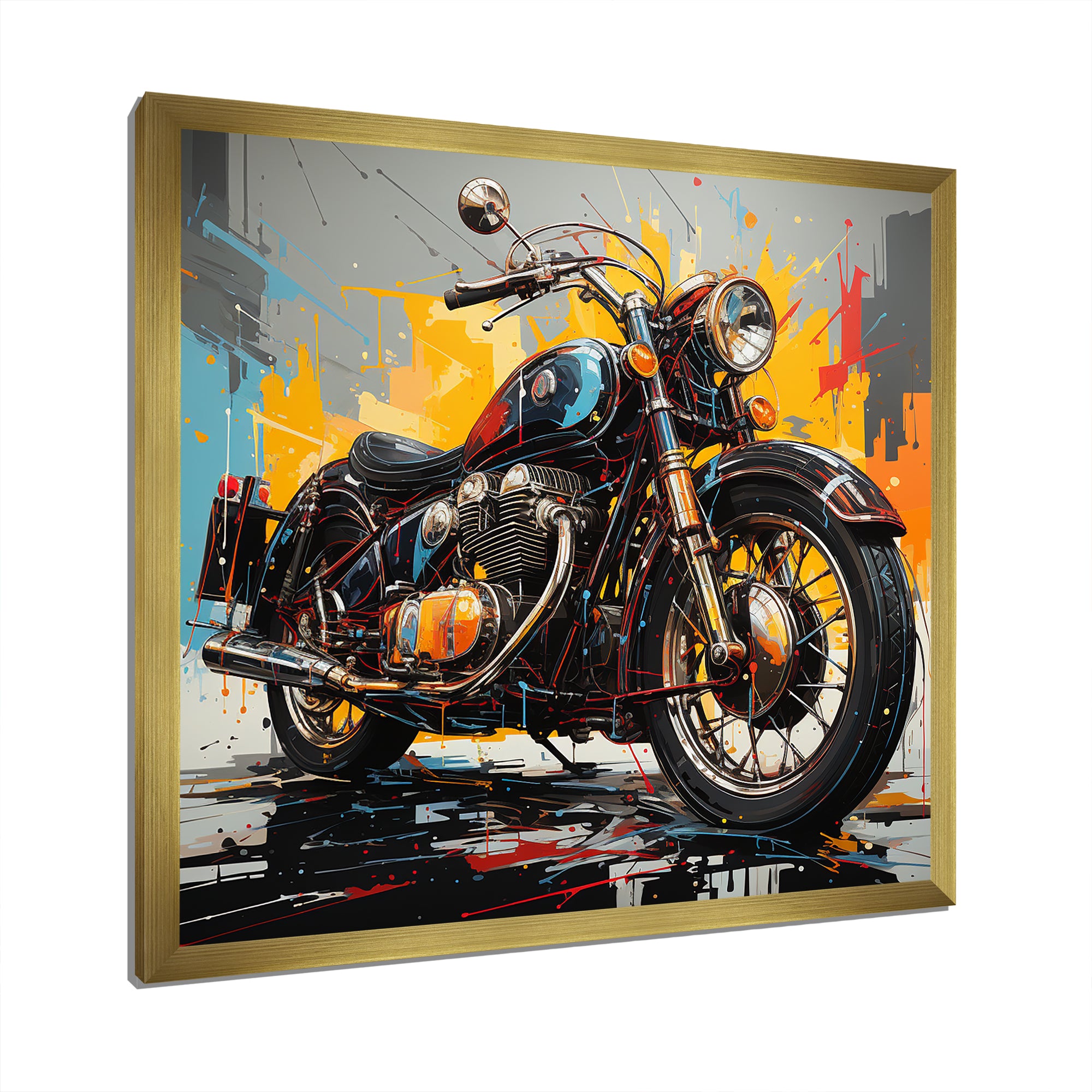 Motorcycle Dreams On The Road - Motorcycle Canvas Wall Art