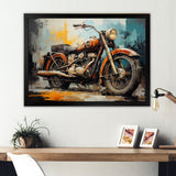 Rustic Motorcycle Odyssey - Motorcycle Canvas Wall Art