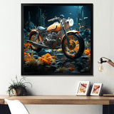 Rustic Motorcycle Bike Memory - Motorcycle Canvas Wall Art