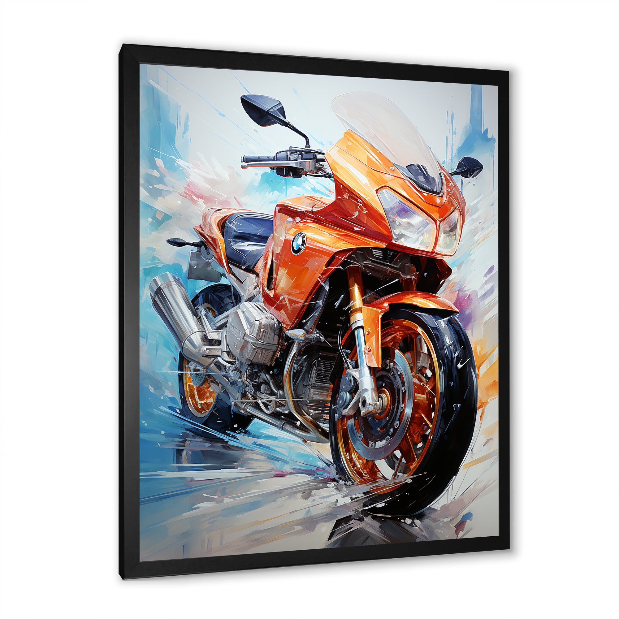 Velocity Speed Bike Fury - Motorcycle Canvas Wall Art